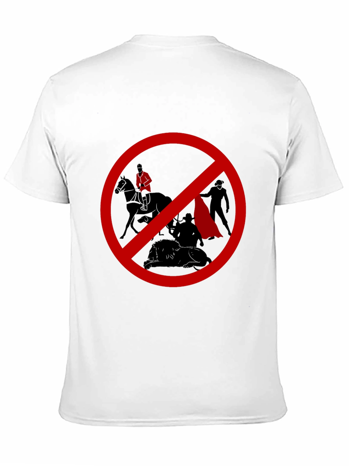 No Bullfighting Graphic T-Shirt - Black Cotton Tee