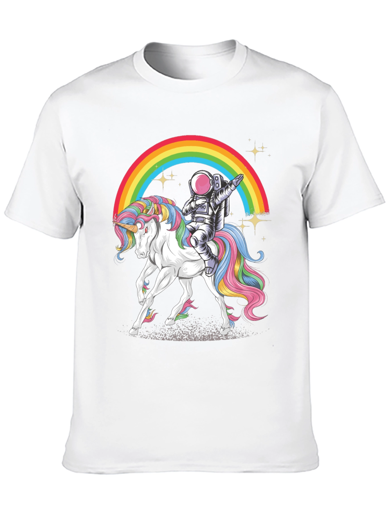 Astronaut Unicorn Rainbow Graphic Tee