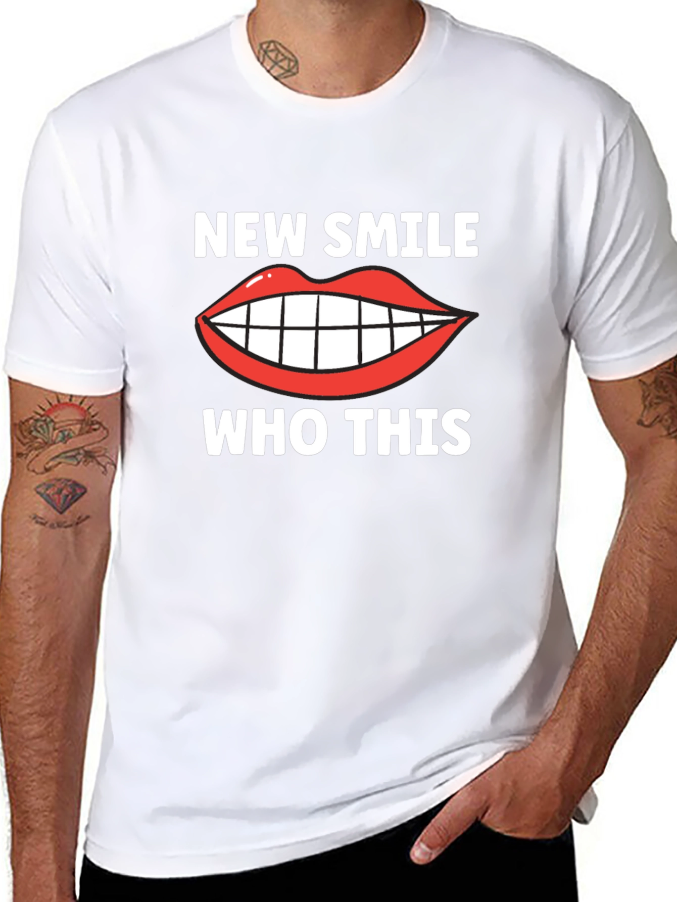New Smile Who This T-Shirt - Funny Graphic Tee