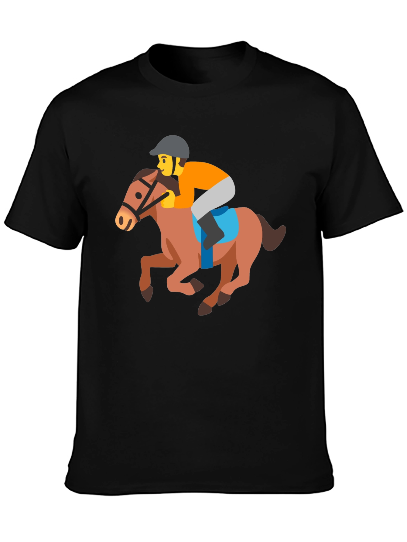 Horse Racing Emoji Tee - Fun Novelty T-Shirt