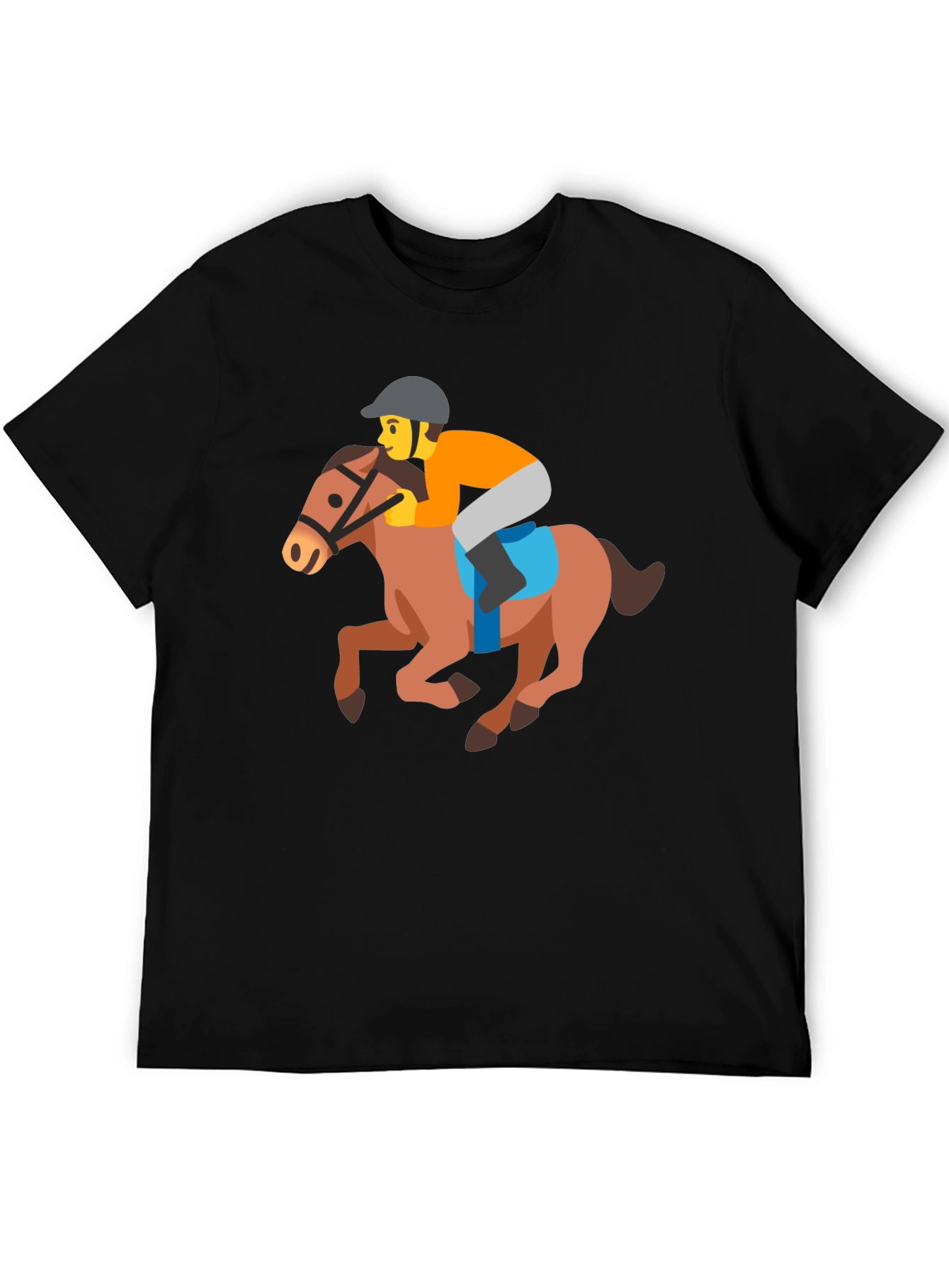 Horse Racing Emoji Tee - Fun Novelty T-Shirt