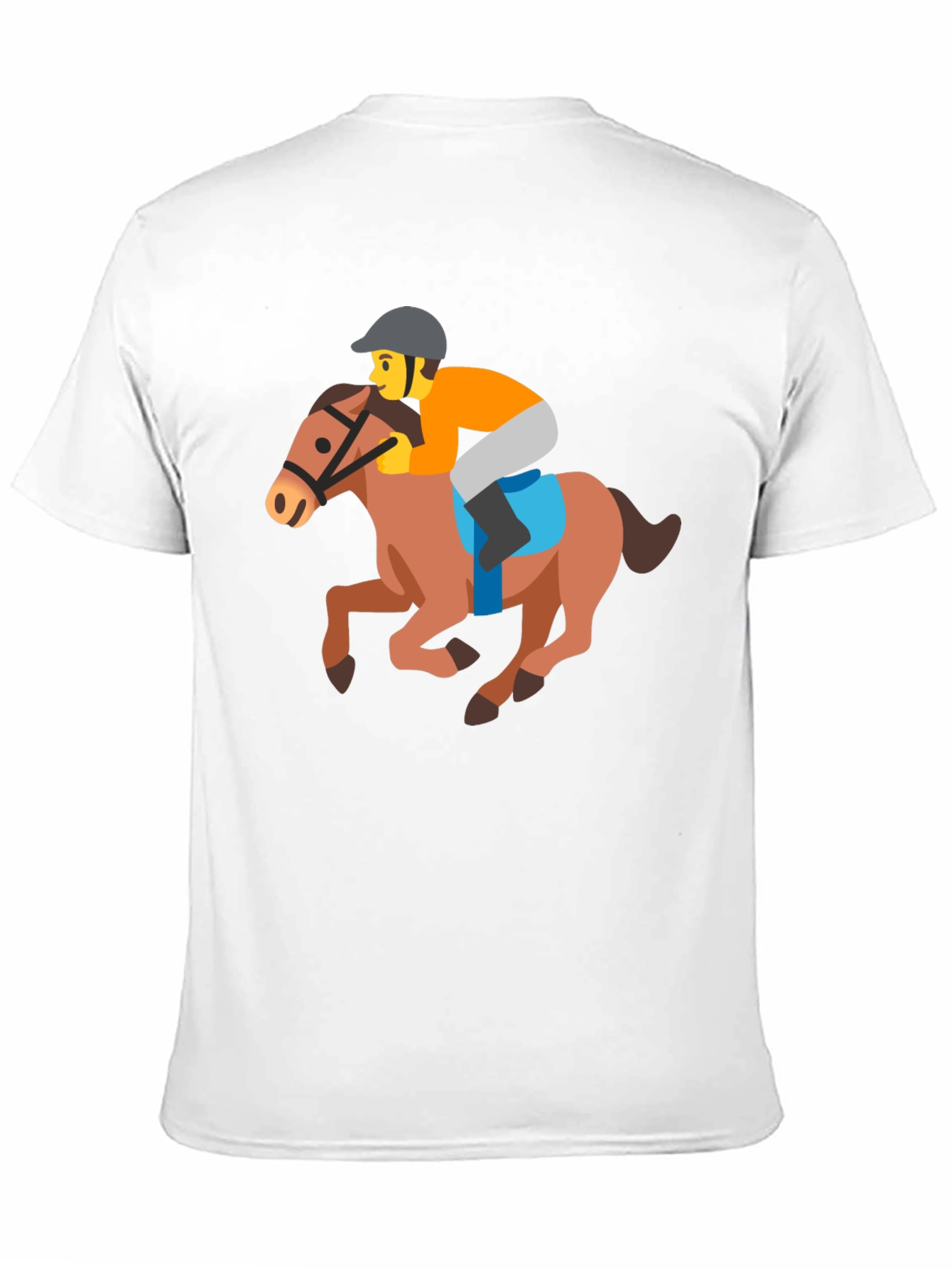 Horse Racing Emoji Tee - Fun Novelty T-Shirt