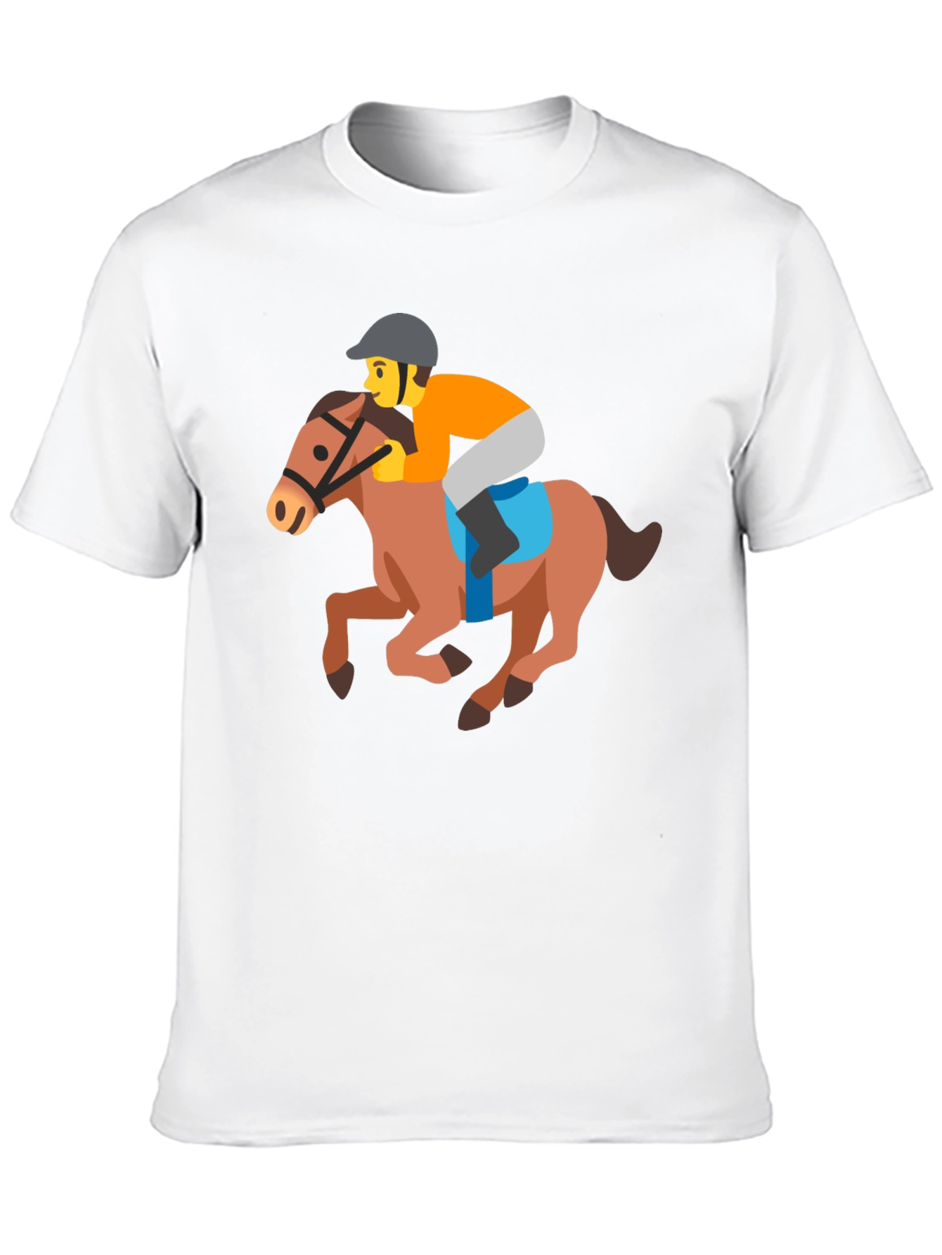 Horse Racing Emoji Tee - Fun Novelty T-Shirt