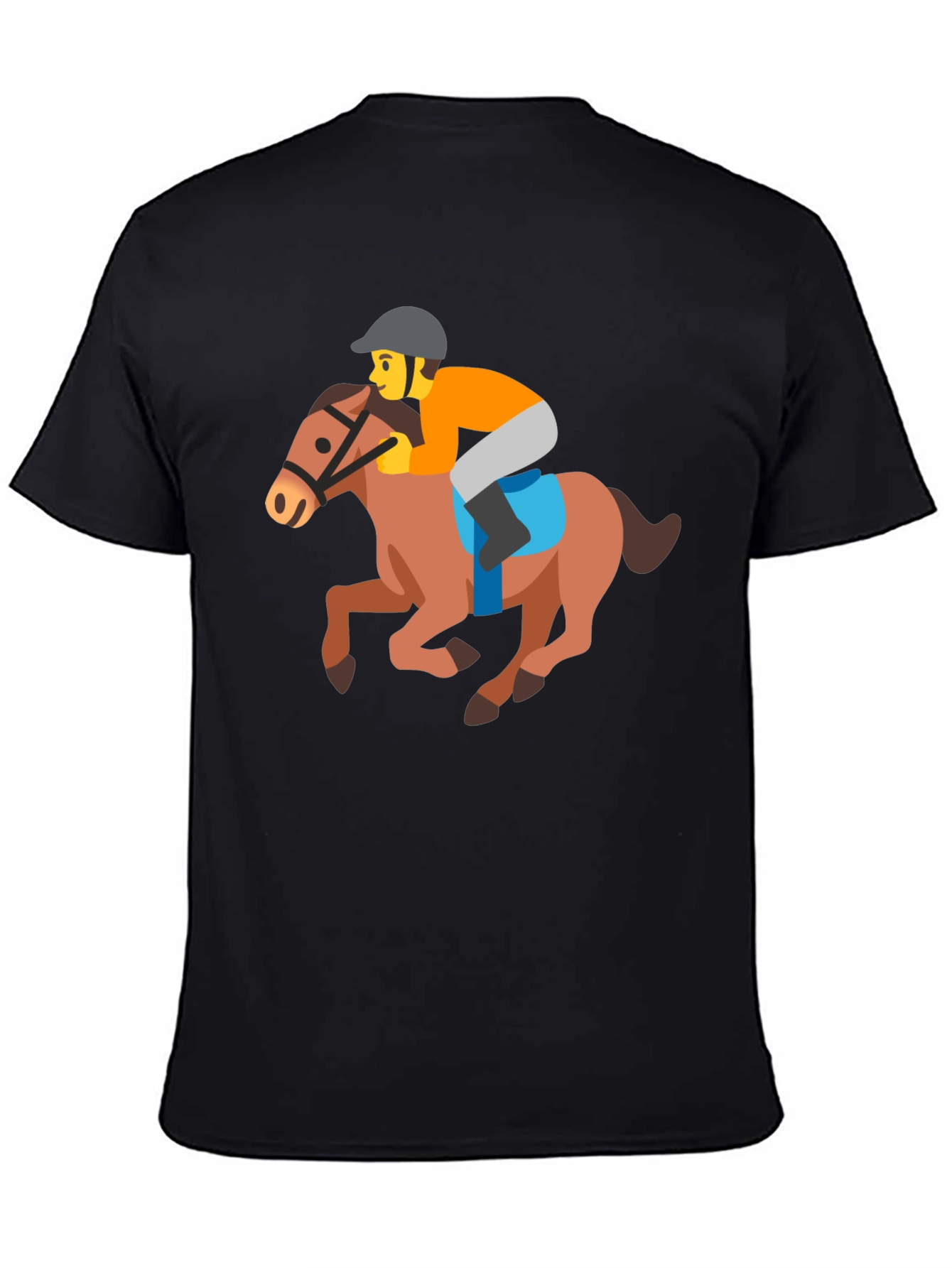 Horse Racing Emoji Tee - Fun Novelty T-Shirt
