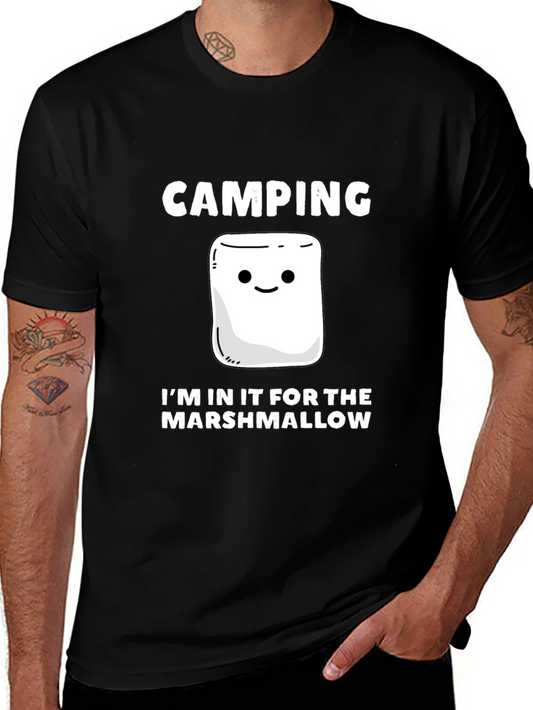 Camping Marshmallow T-Shirt - Funny Campfire Tee