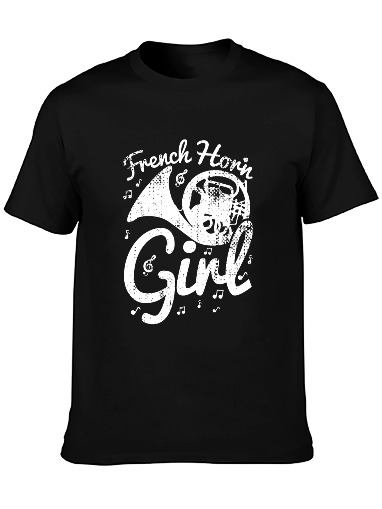 French Horn Girl Graphic Tee