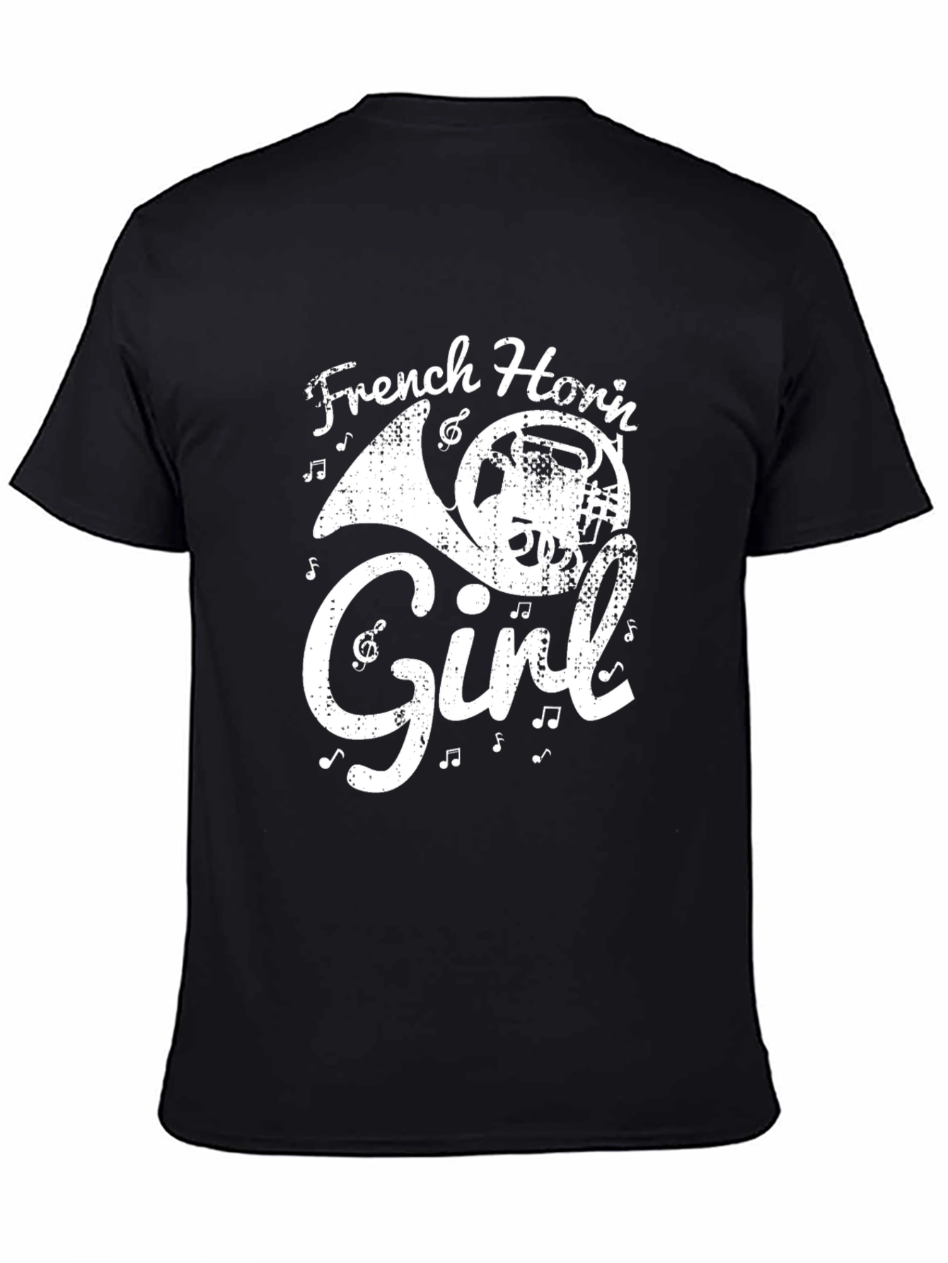 French Horn Girl Graphic Tee