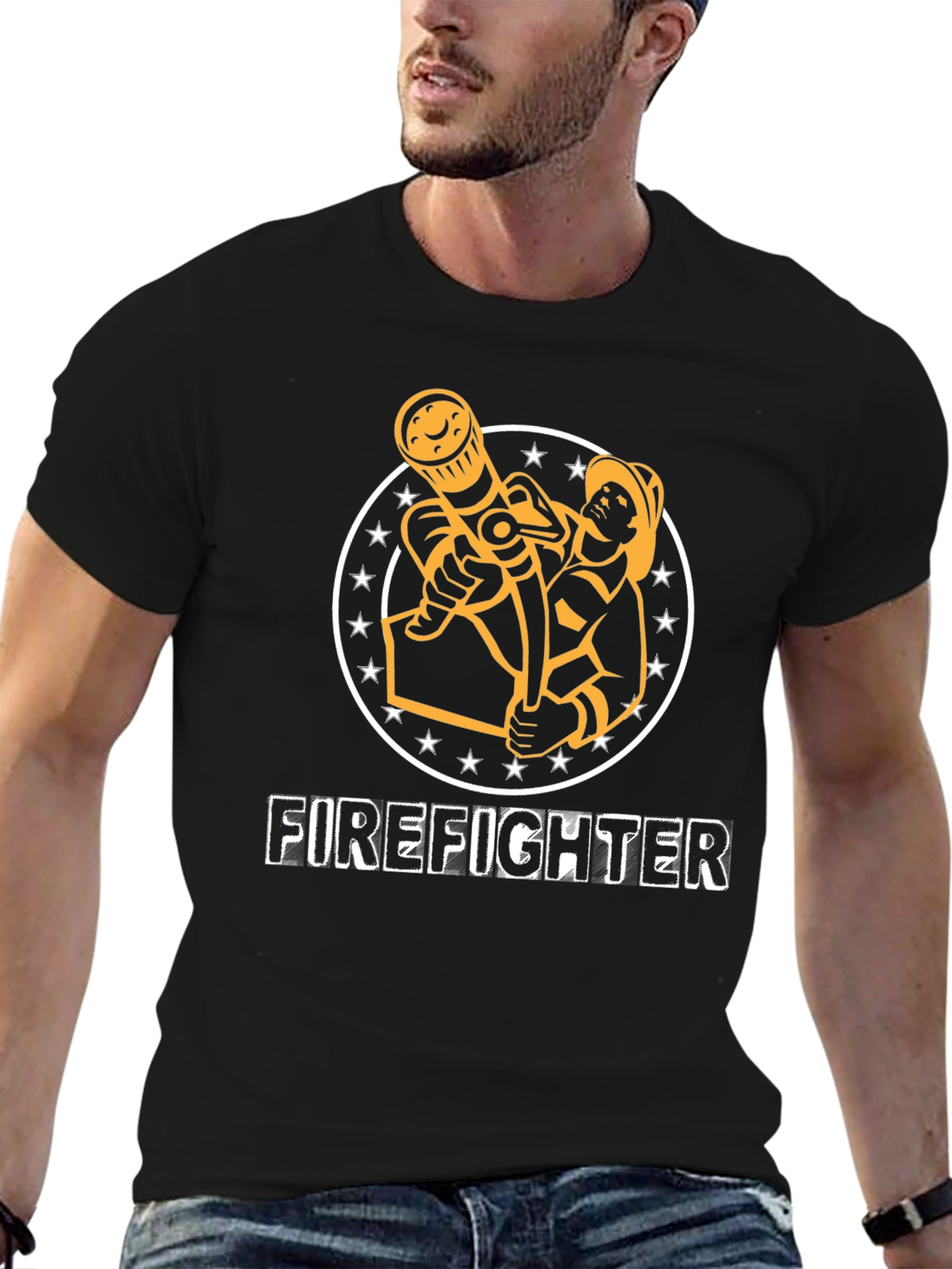 Firefighter Graphic Tee - Heroic Design