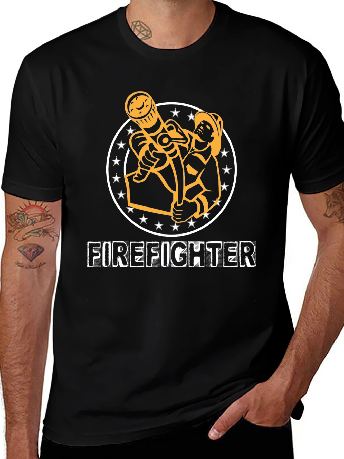 Firefighter Graphic Tee - Heroic Design