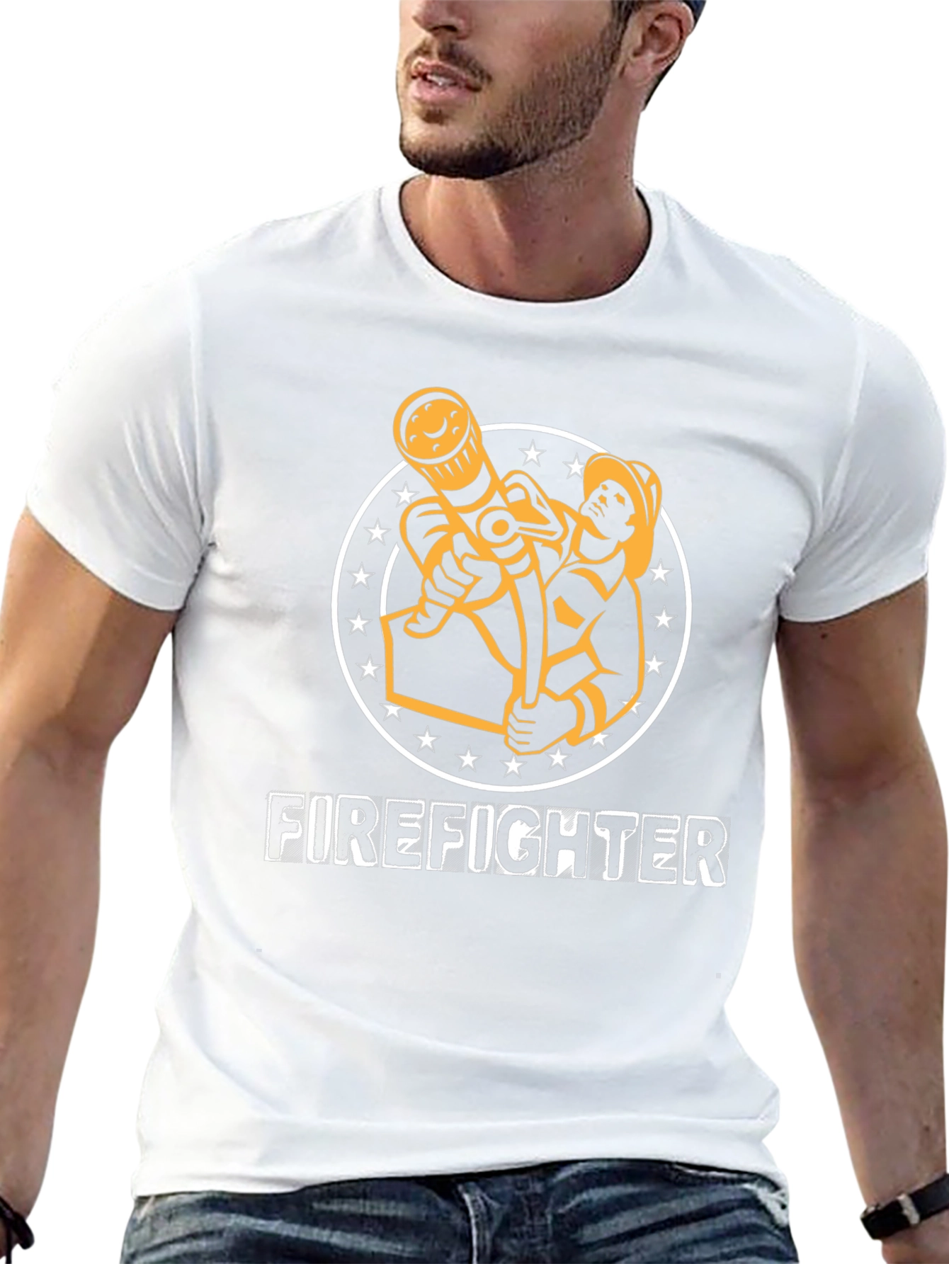 Firefighter Graphic Tee - Heroic Design