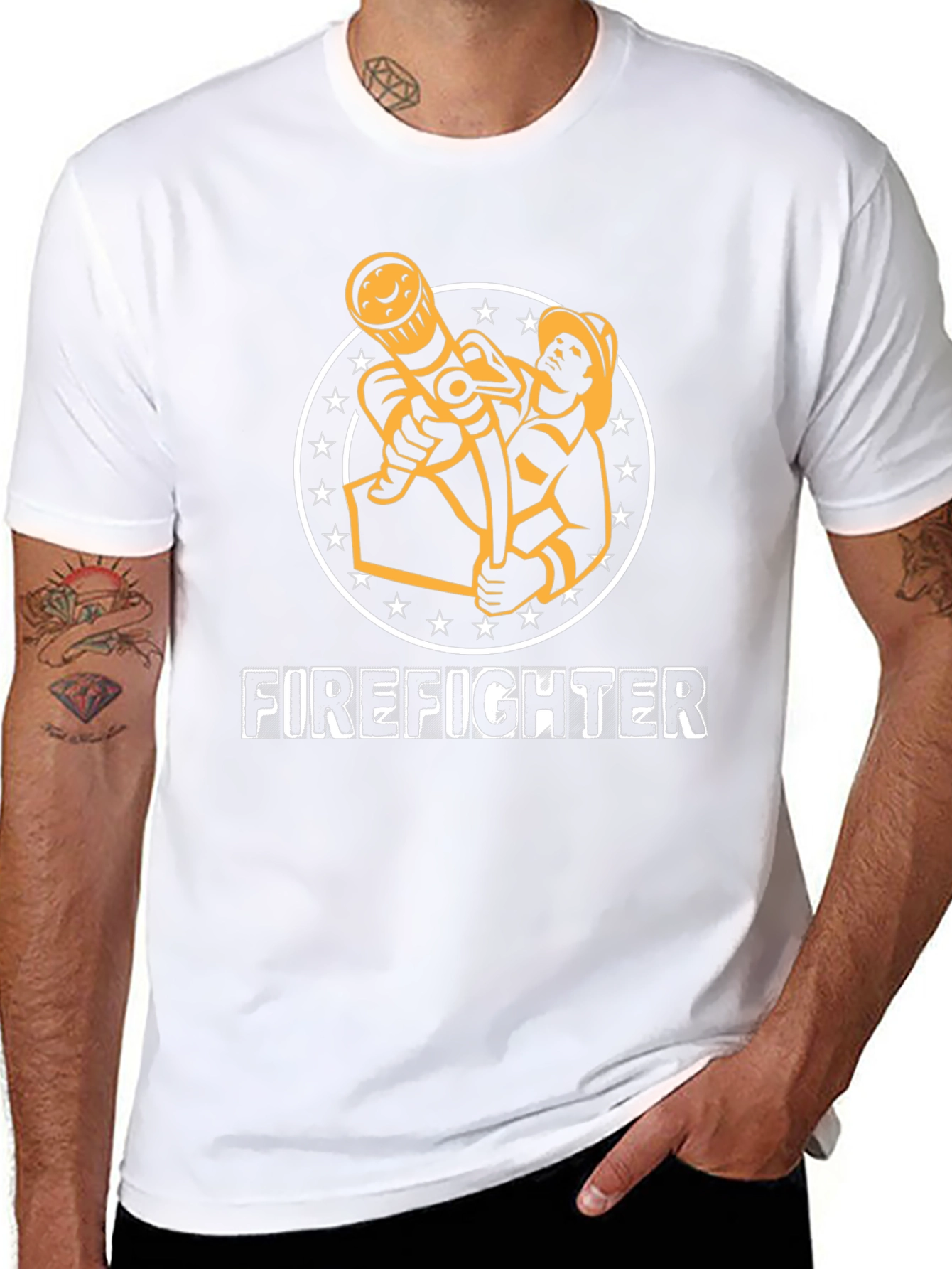 Firefighter Graphic Tee - Heroic Design