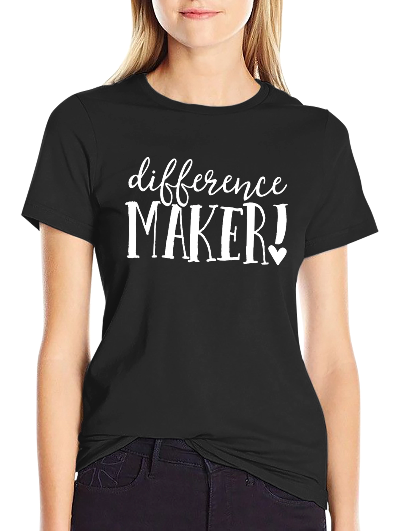 Difference Maker T-Shirt - Black Graphic Tee