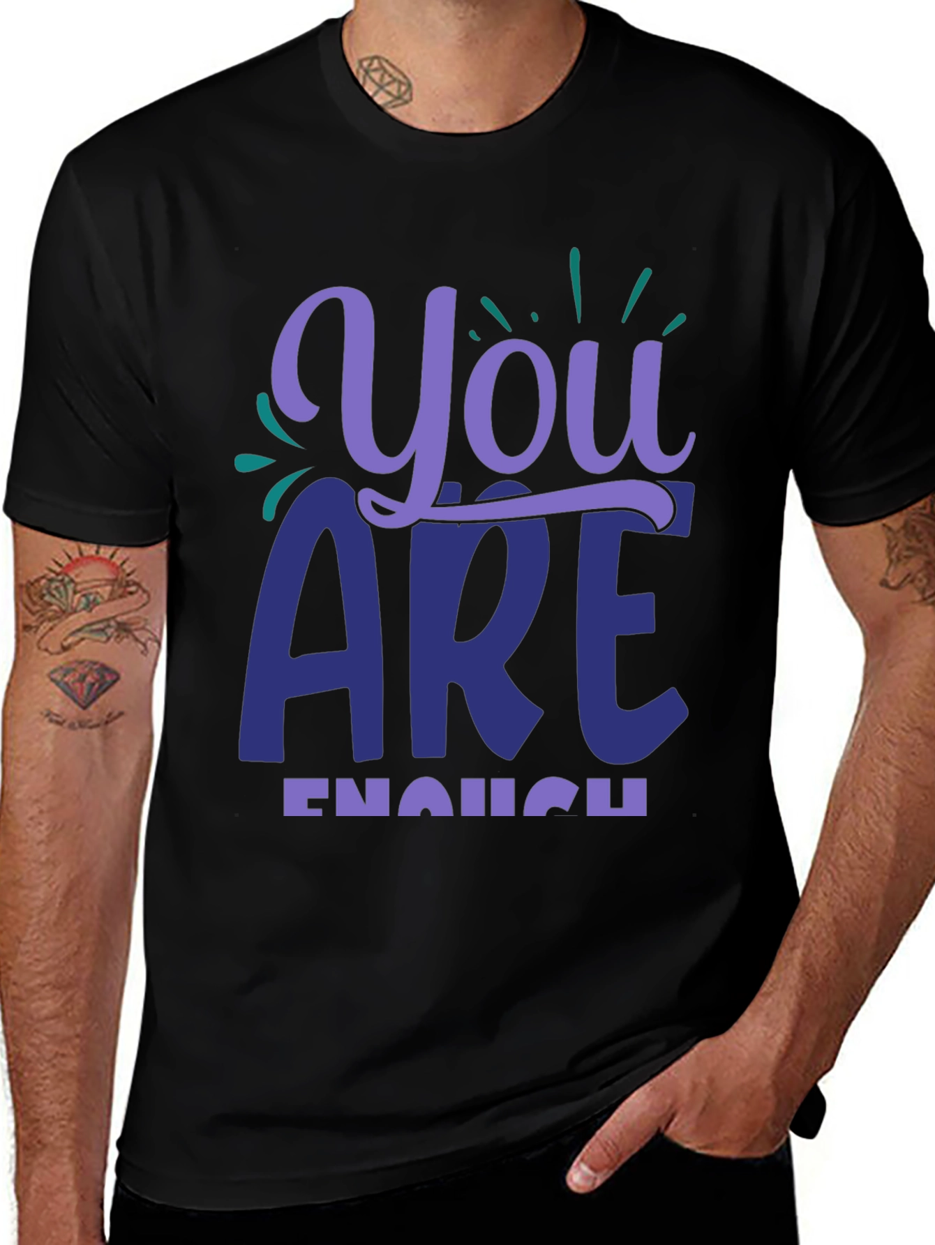 You Are Enough Graphic Tee - Motivational Shirt
