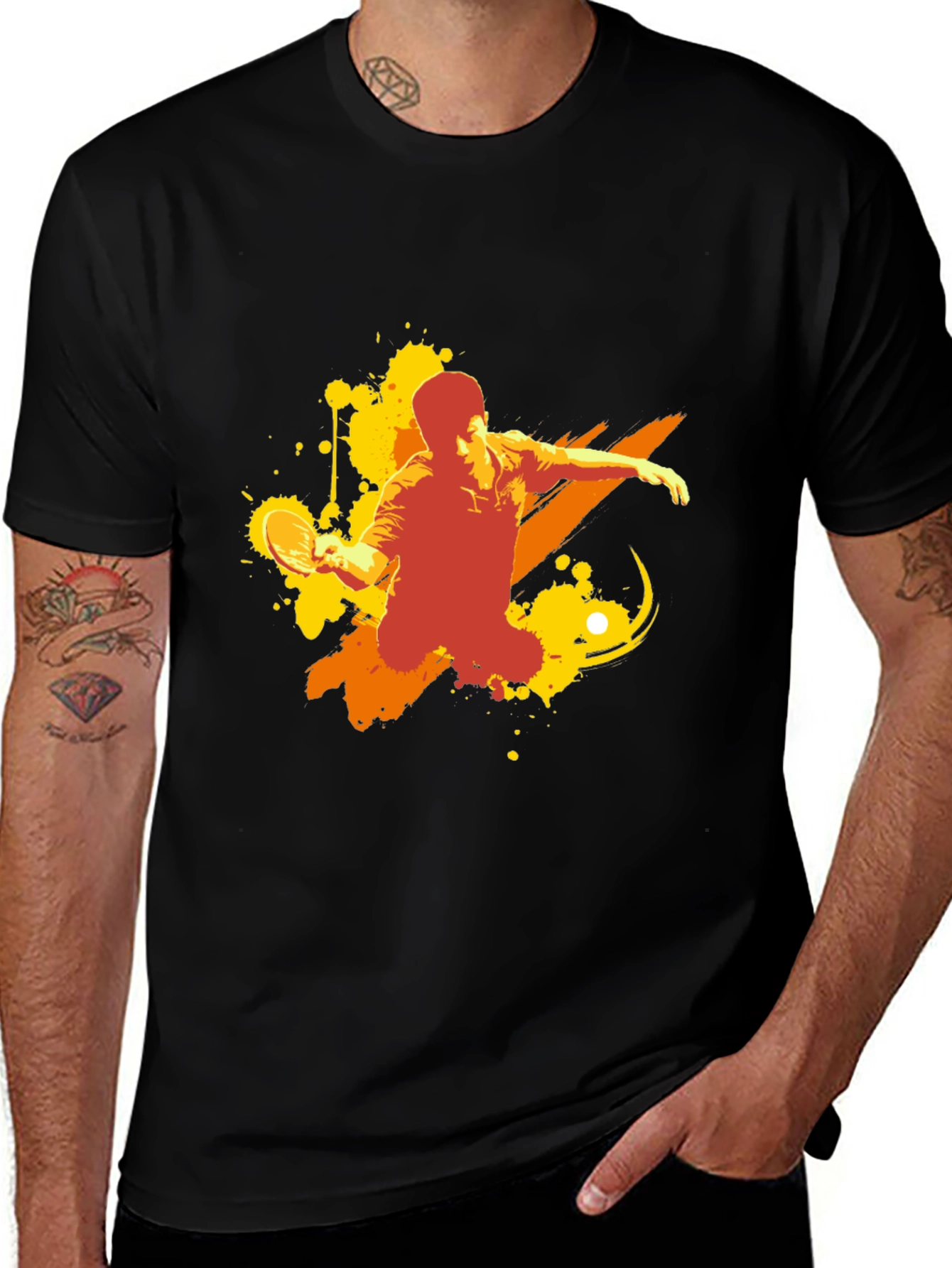 Table Tennis Graphic Tee - Stylish Sport Shirt