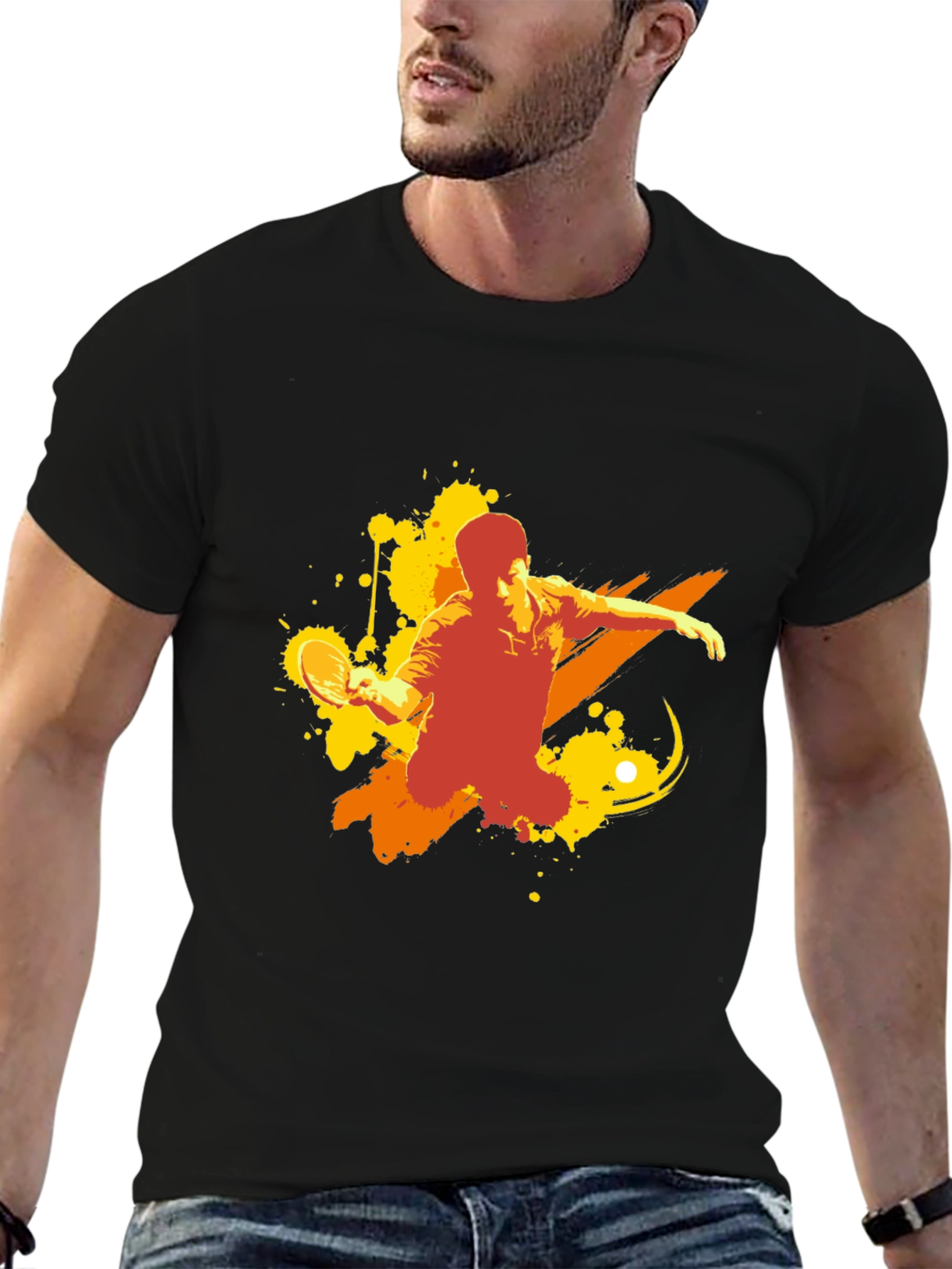 Table Tennis Graphic Tee - Stylish Sport Shirt