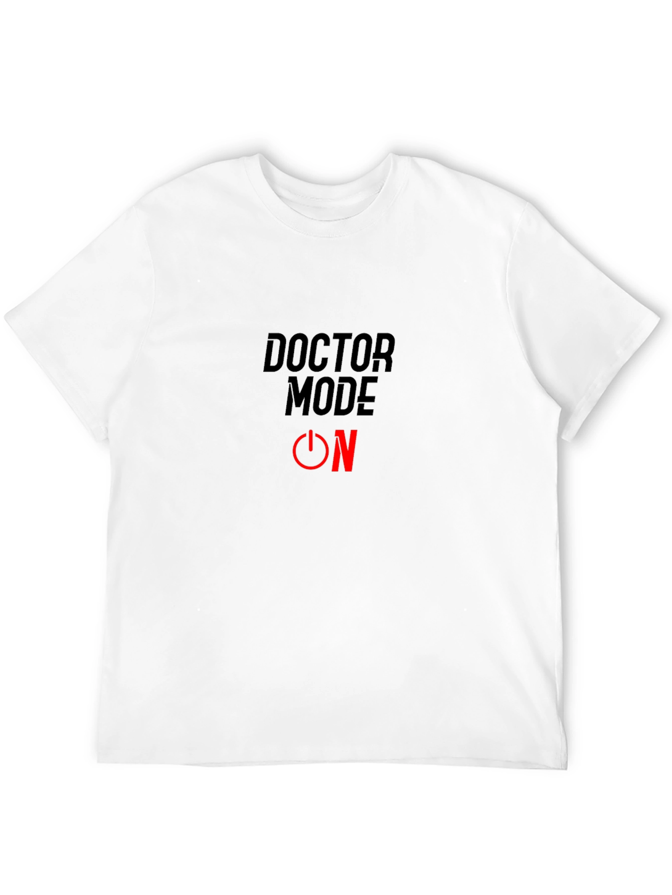 Doctor Mode ON T-Shirt - Black Cotton Blend
