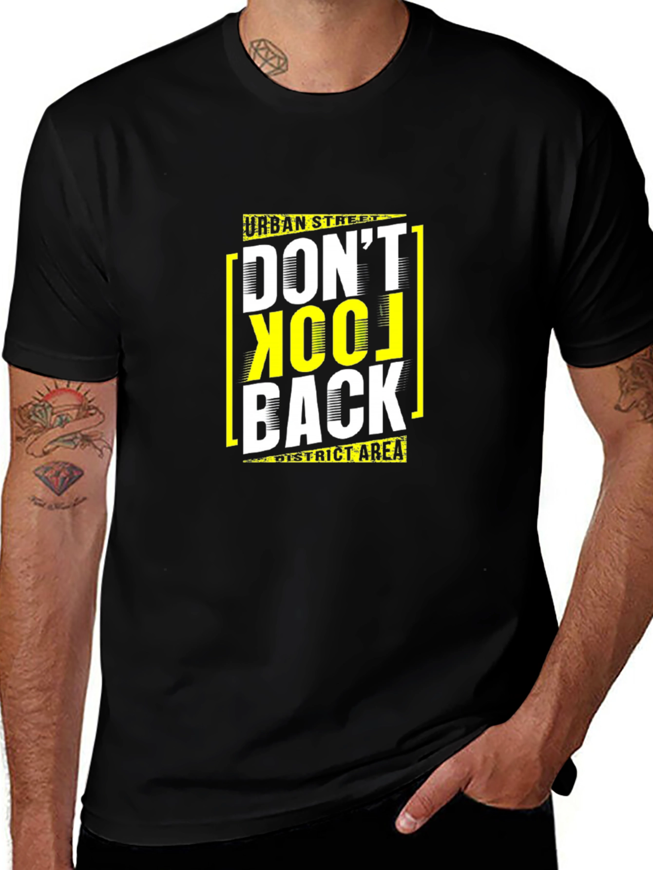Urban Streetwear Graphic Tee - Dont Look Back