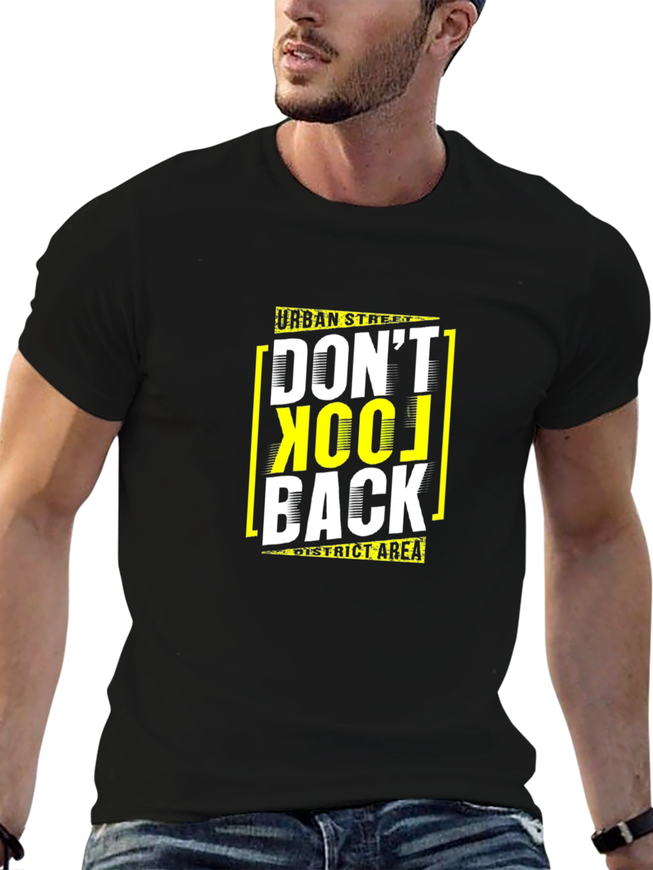 Urban Streetwear Graphic Tee - Dont Look Back