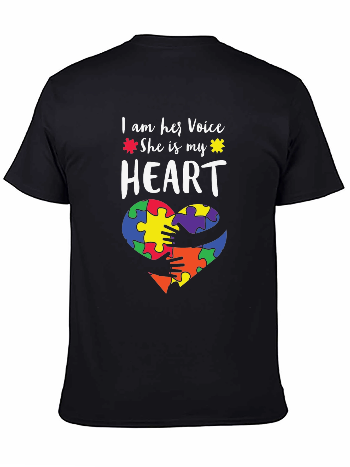 Autism Awareness Heart T-Shirt: I am Her Voice