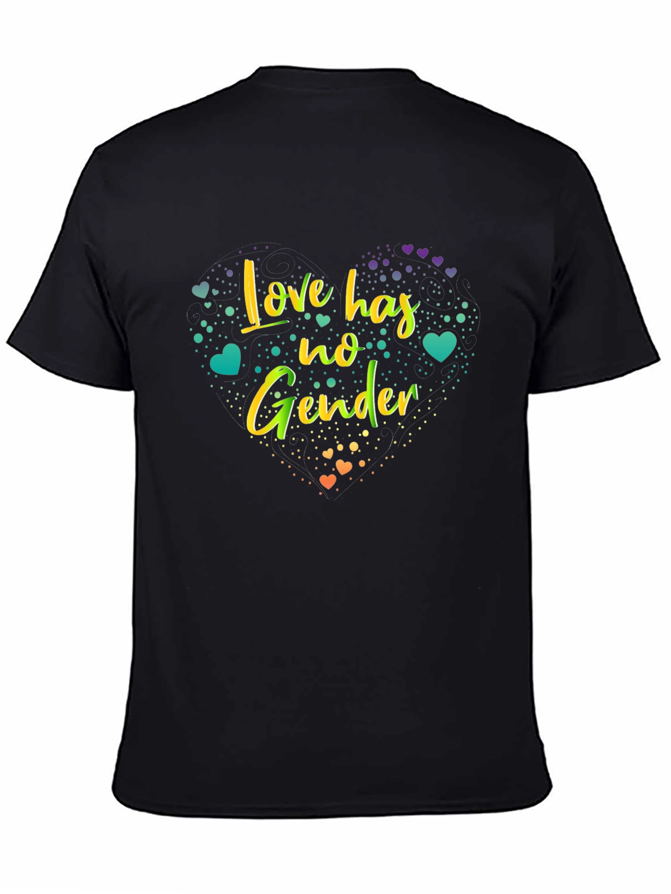 Love Has No Gender Graphic Tee - Black