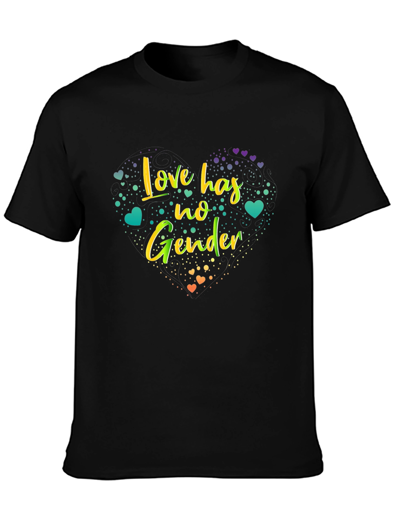 Love Has No Gender Graphic Tee - Black