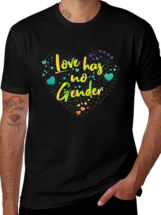 Love Has No Gender Graphic Tee - Black