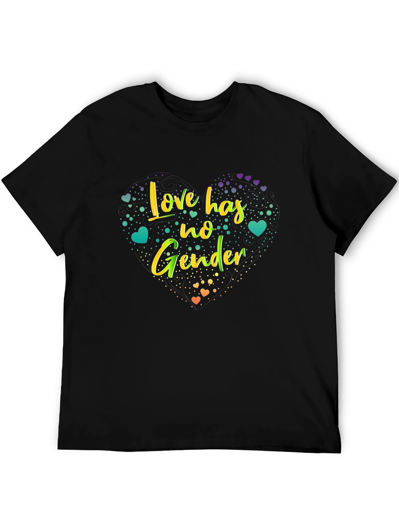 Love Has No Gender Graphic Tee - Black