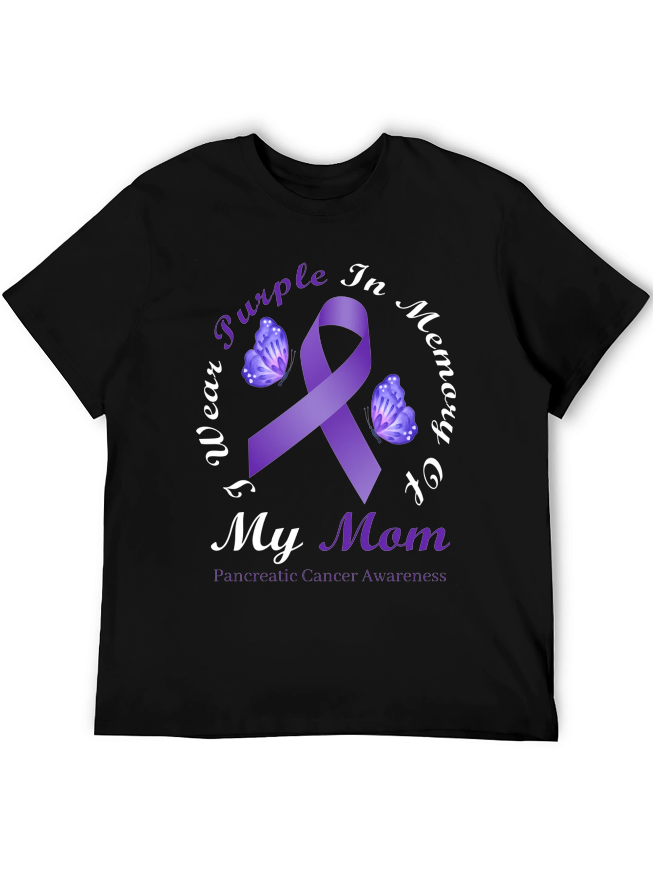 Purple Ribbon Pancreatic Cancer Awareness T-Shirt