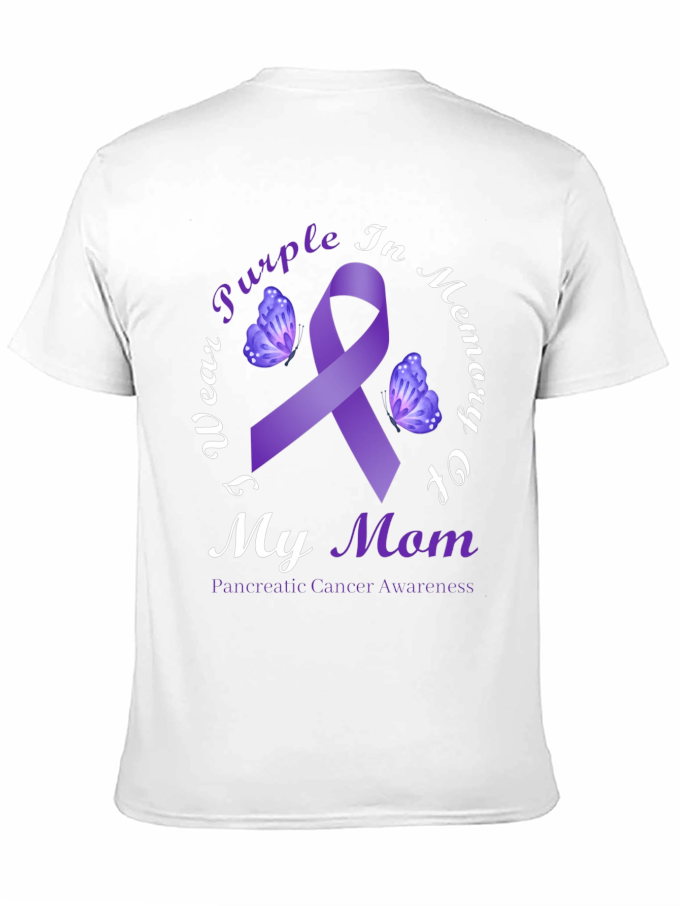 Purple Ribbon Pancreatic Cancer Awareness T-Shirt