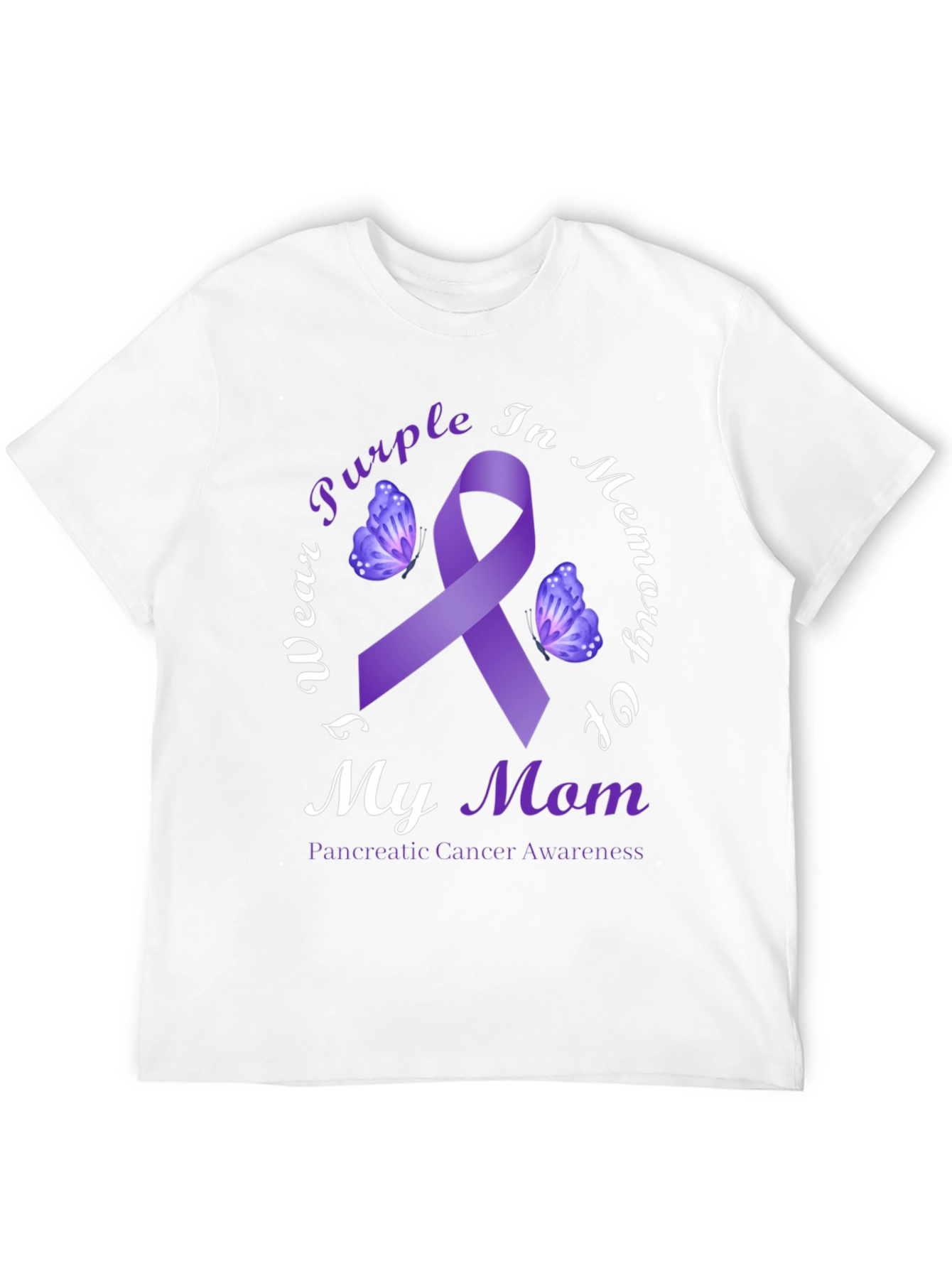 Purple Ribbon Pancreatic Cancer Awareness T-Shirt