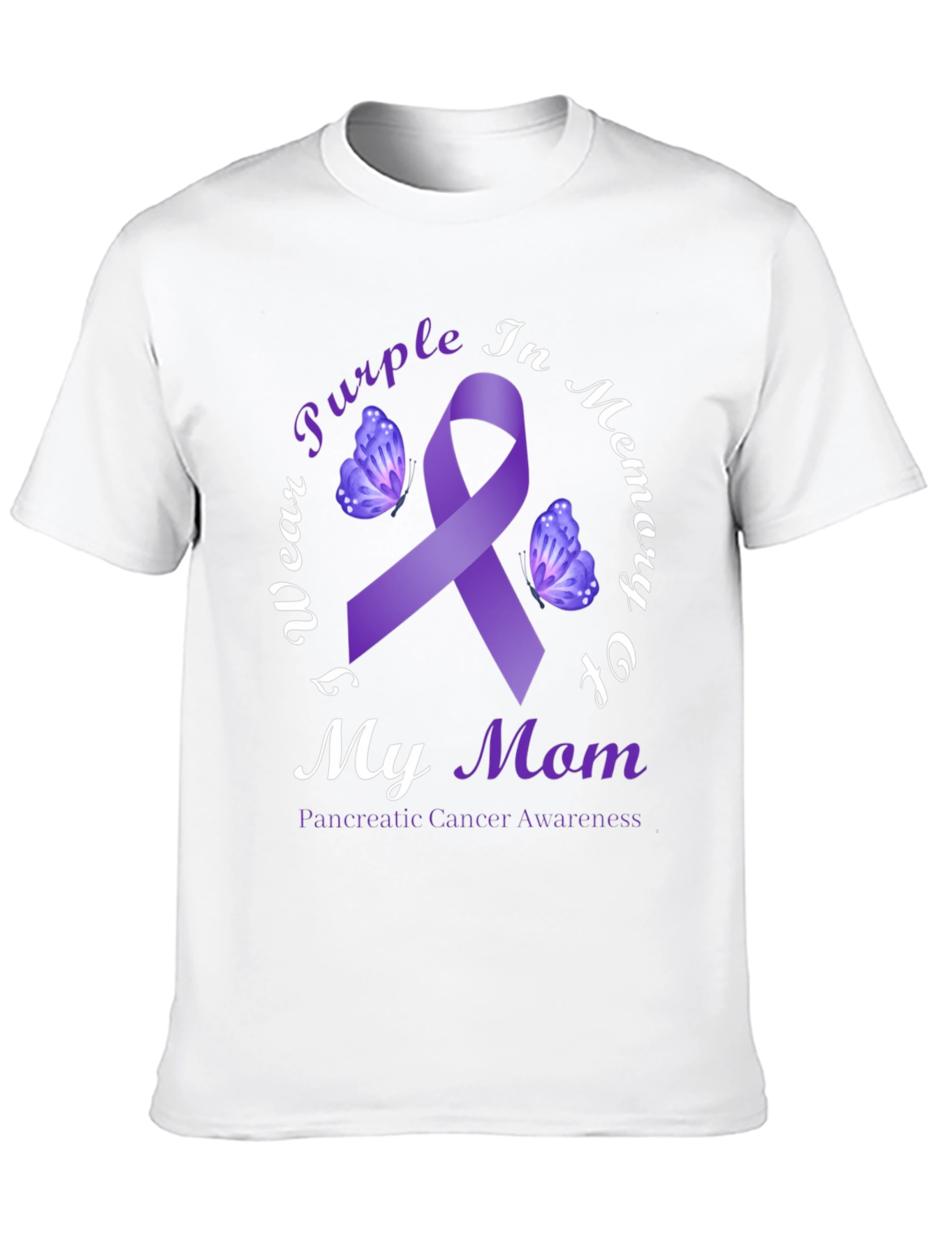 Purple Ribbon Pancreatic Cancer Awareness T-Shirt