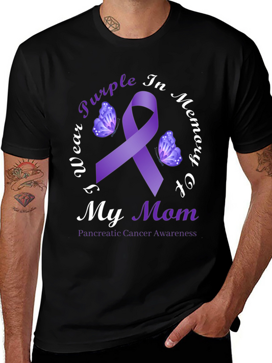 Purple Ribbon Pancreatic Cancer Awareness T-Shirt