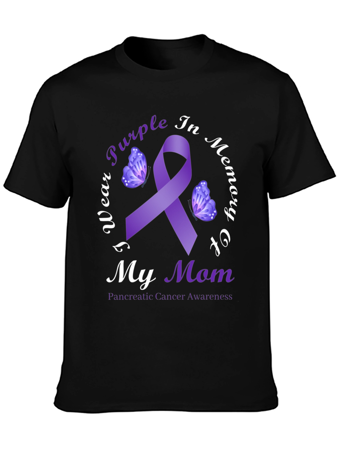 Purple Ribbon Pancreatic Cancer Awareness T-Shirt