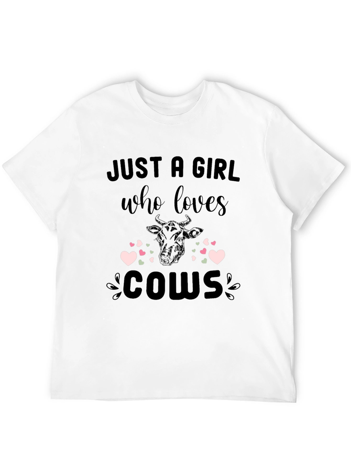 Just A Girl Who Loves Cows T-Shirt