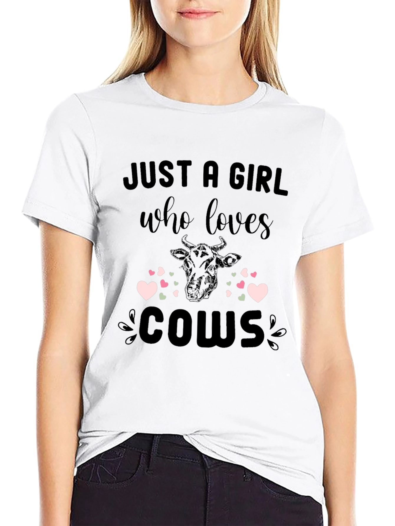 Just A Girl Who Loves Cows T-Shirt