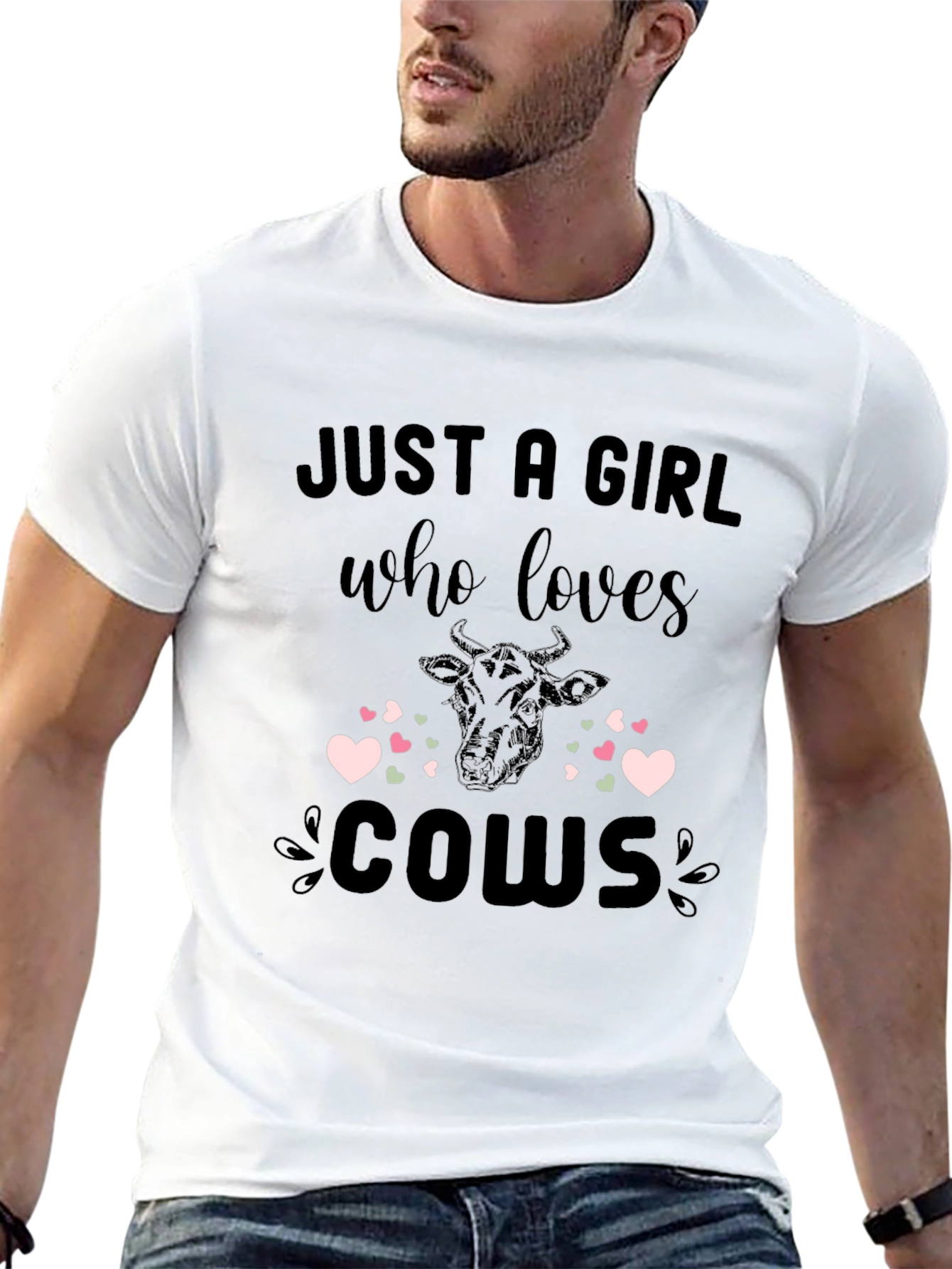 Just A Girl Who Loves Cows T-Shirt