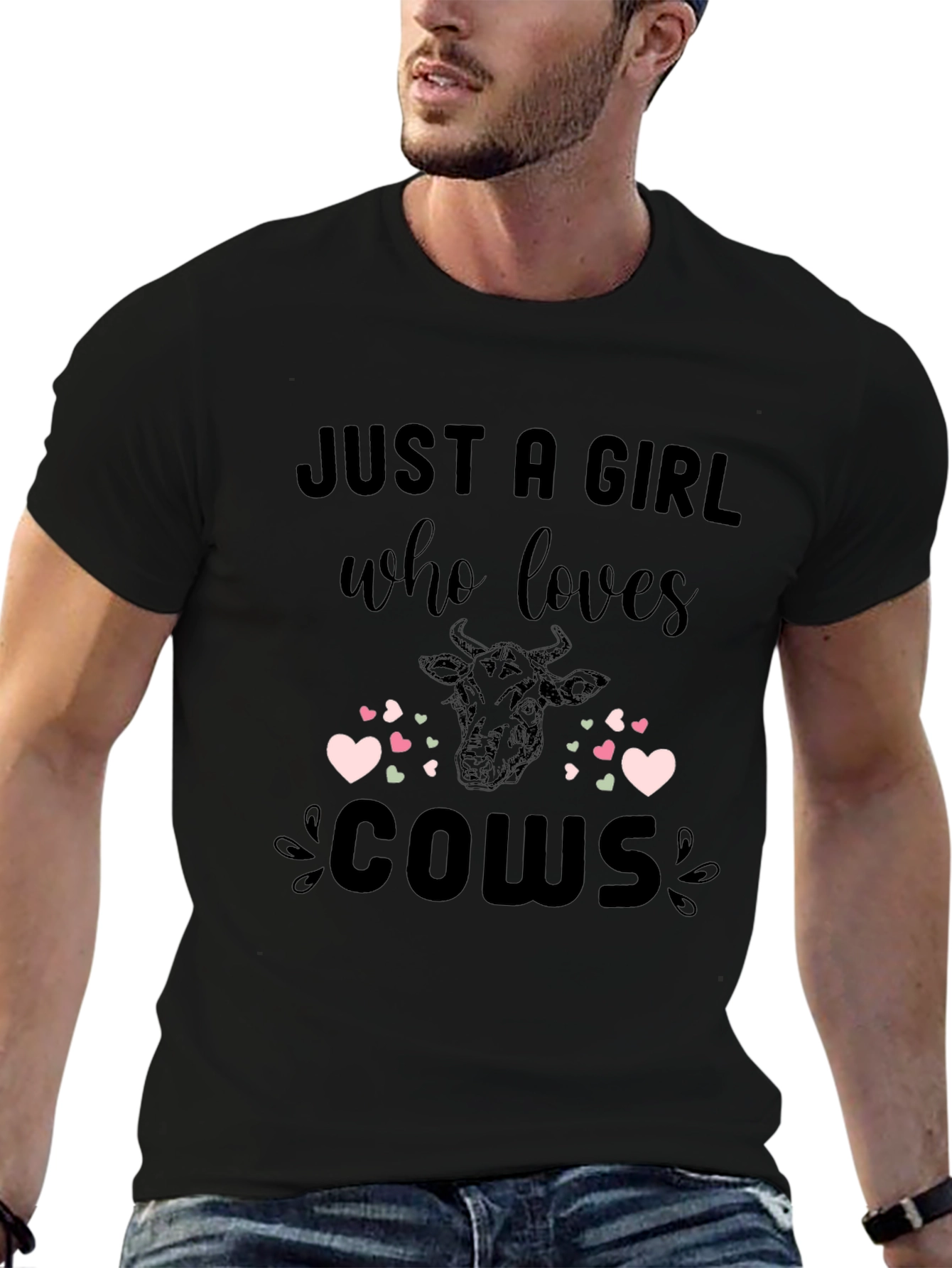 Just A Girl Who Loves Cows T-Shirt