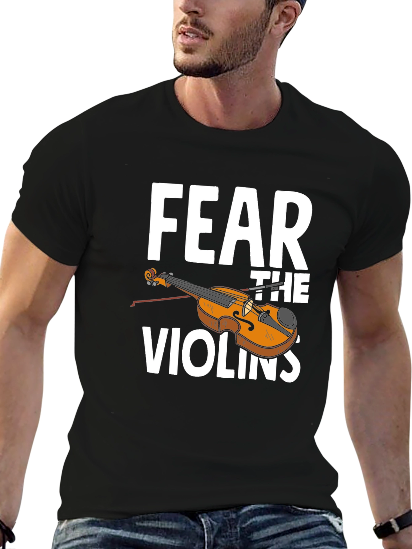 Fear The Violins T-Shirt - Musician Humor Tee
