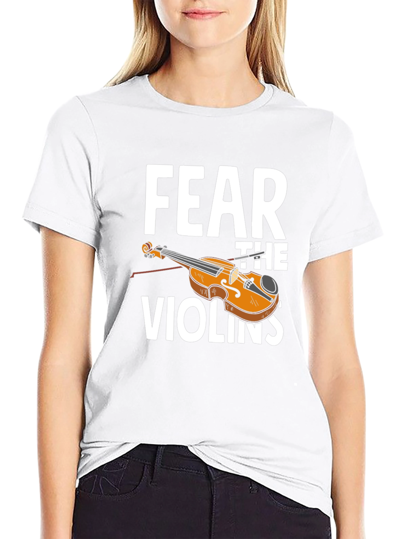 Fear The Violins T-Shirt - Musician Humor Tee