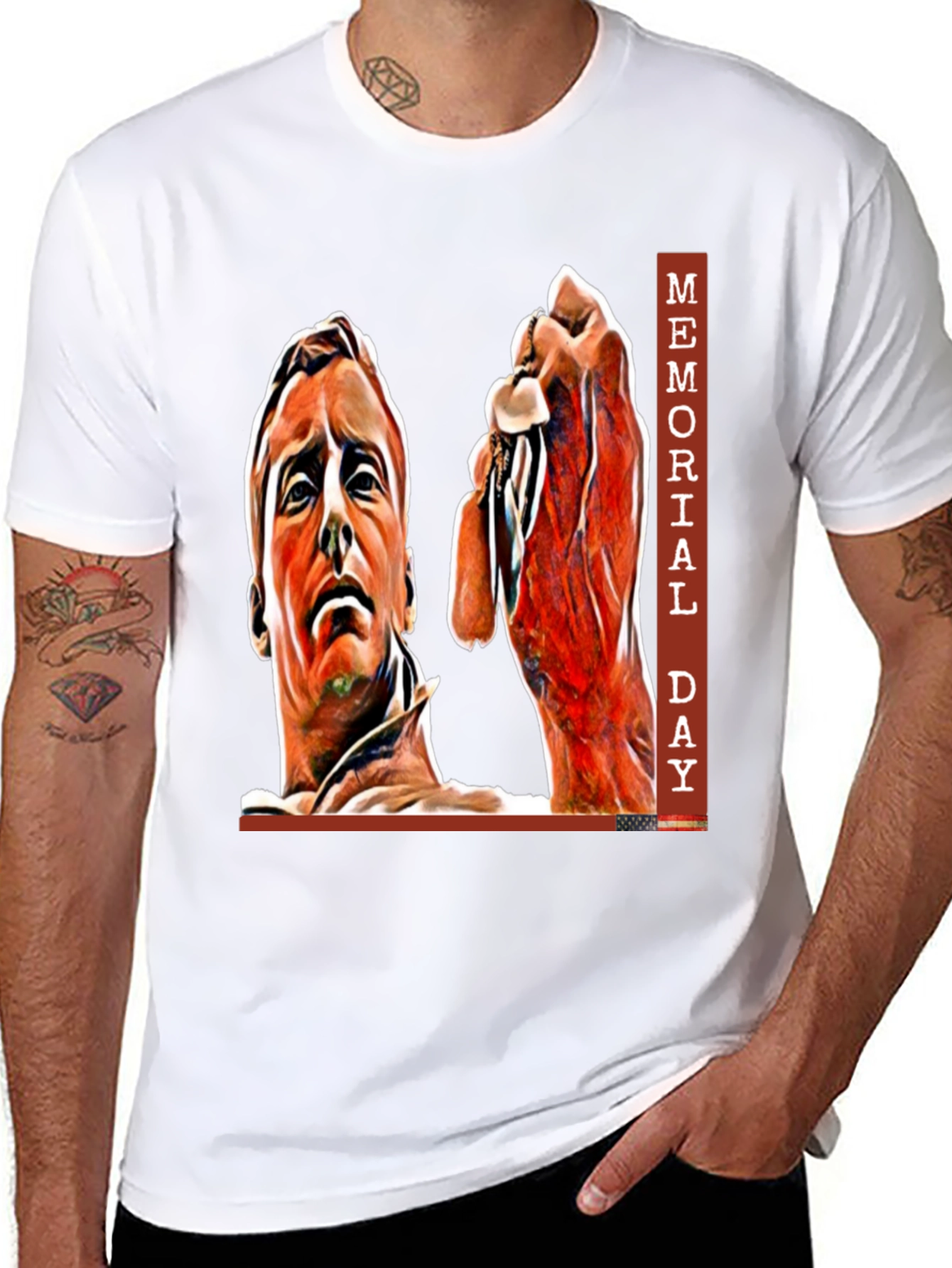 Memorial Day Graphic Print T-Shirt