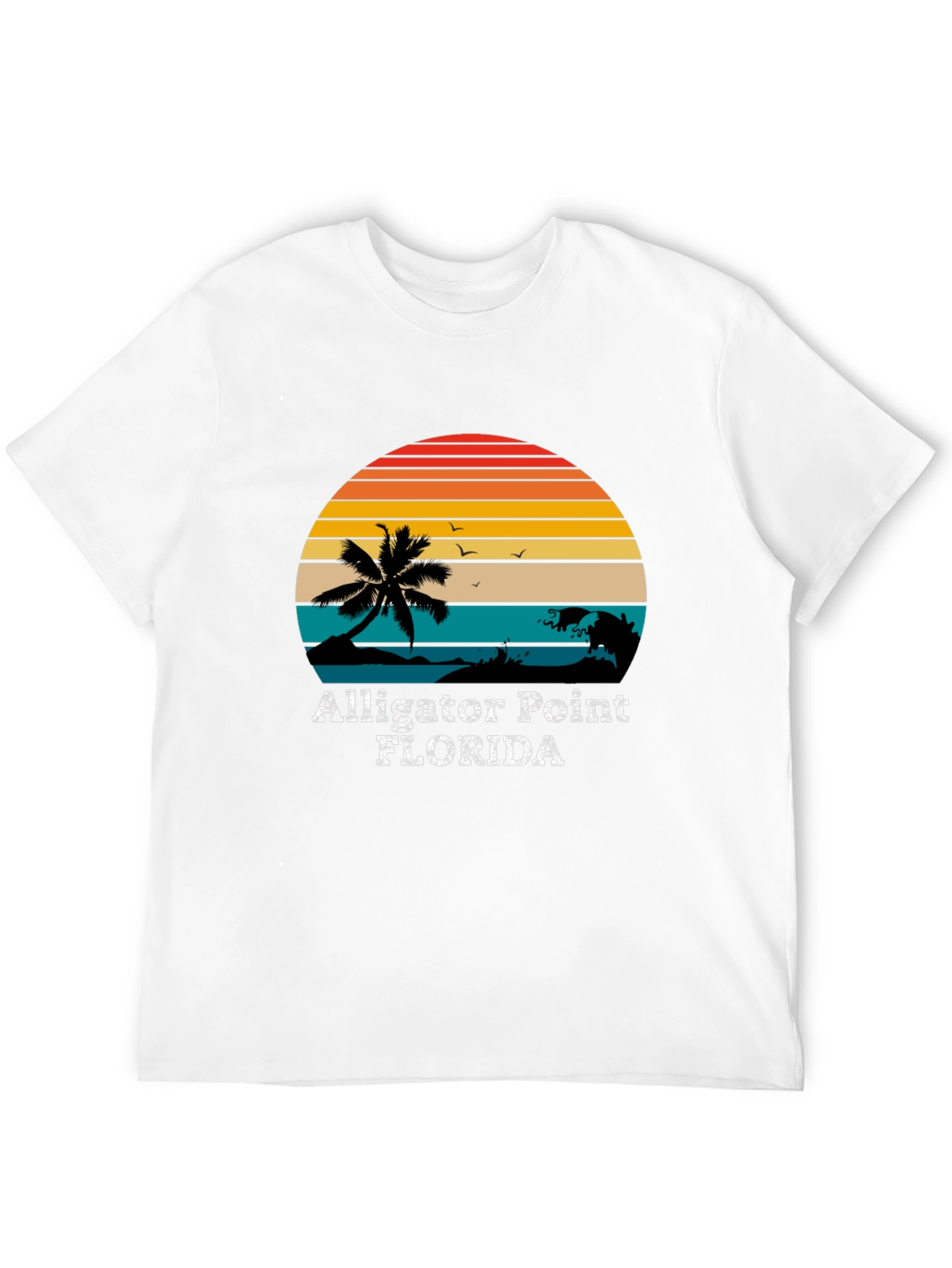 Alligator Point Florida Retro Sunset T-Shirt