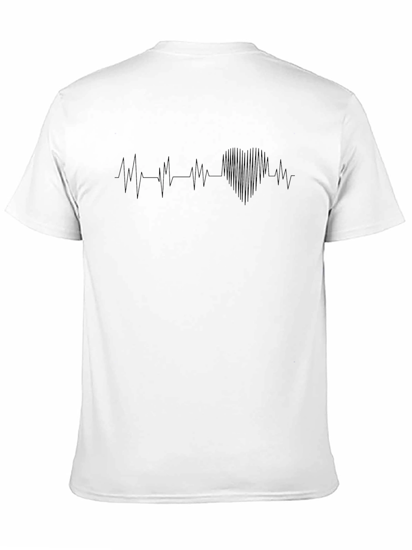 Heartbeat Graphic Black T-Shirt
