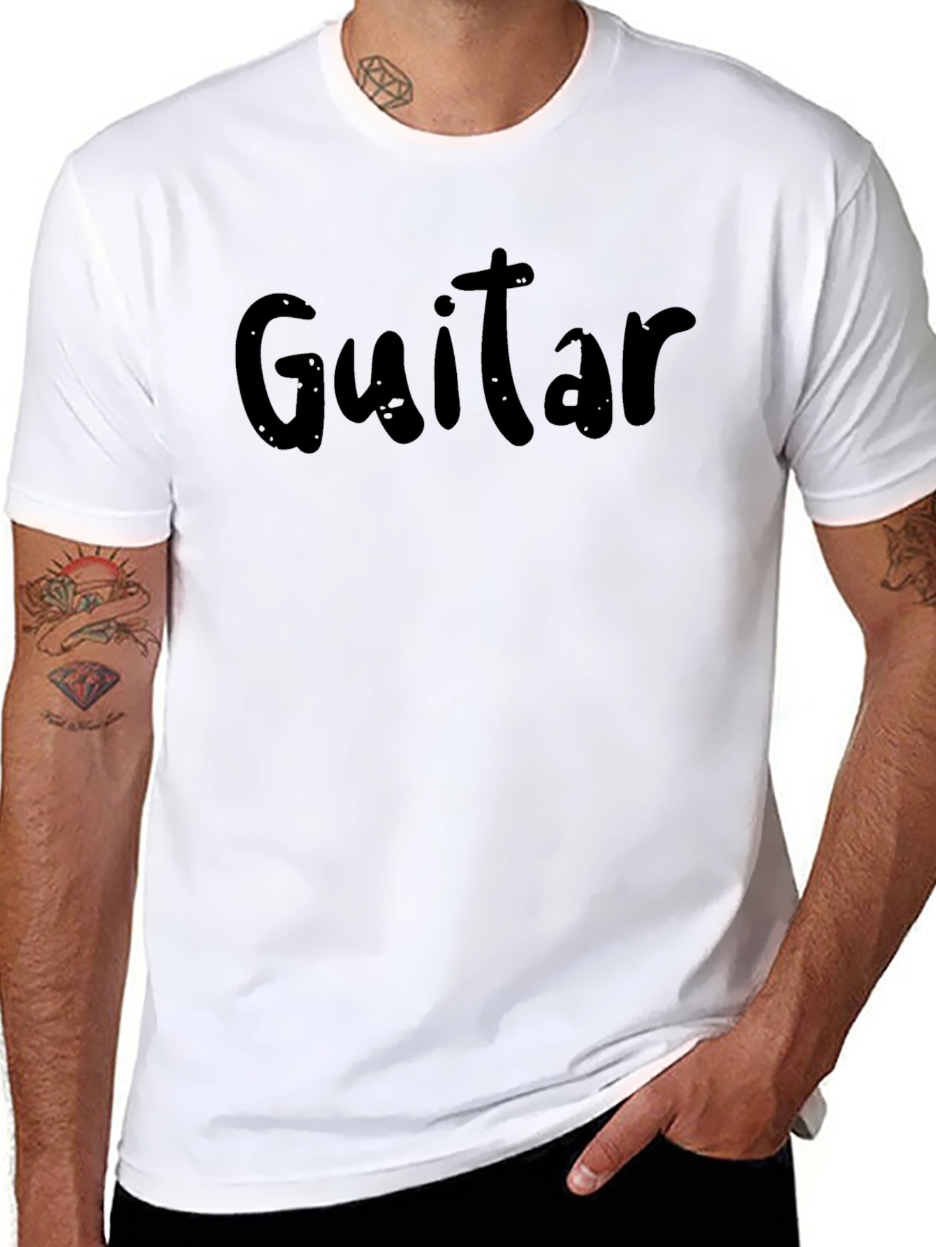 Guitar T-Shirt - Classic Black Tee