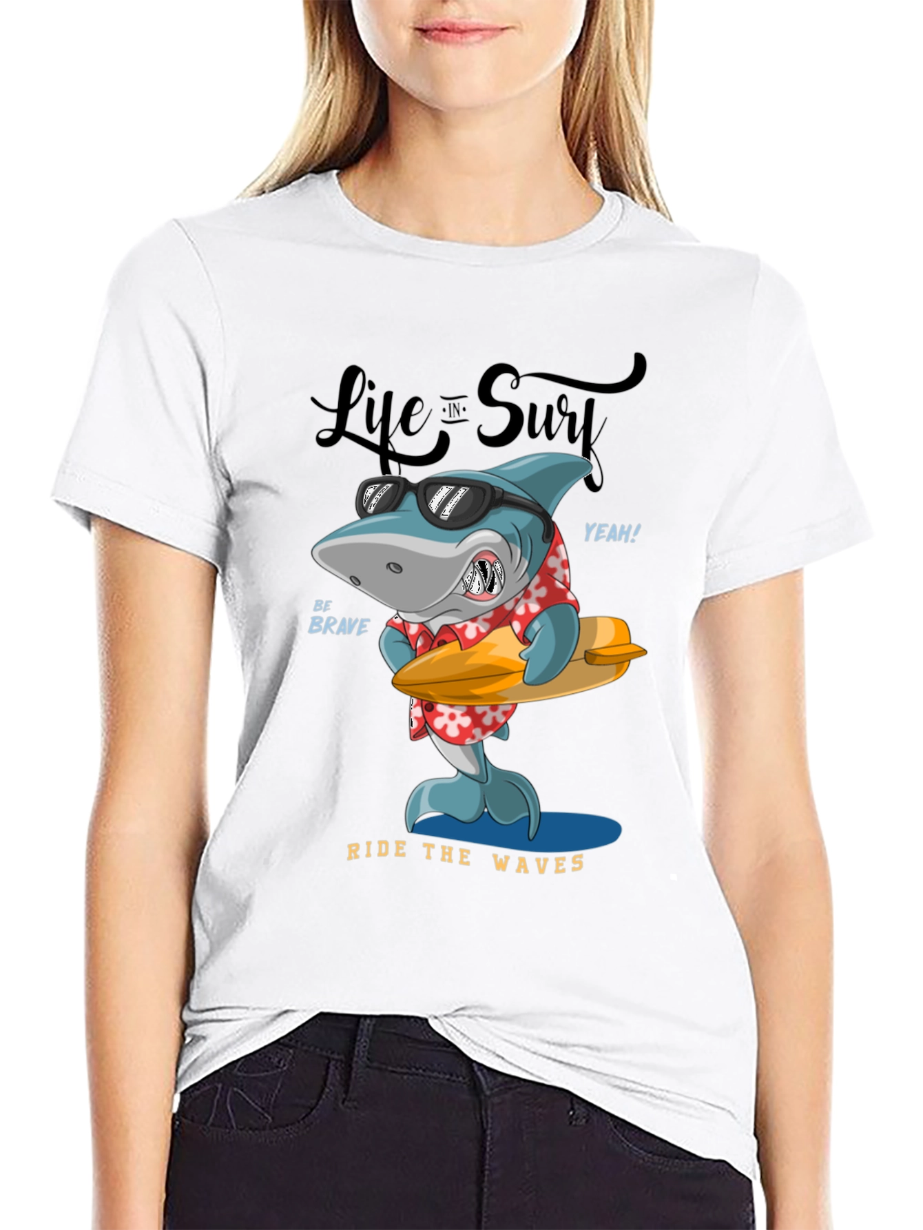 Life in Surf Shark Tee