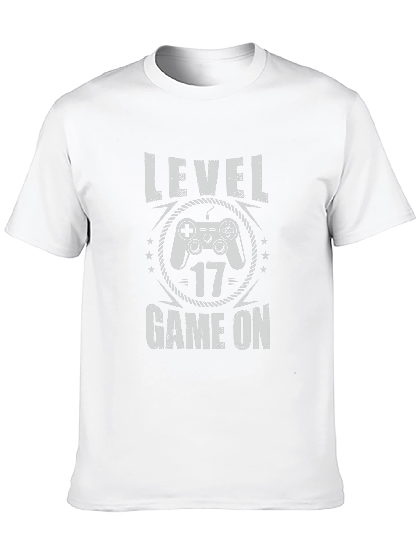 Level 17 Game On Black T-Shirt