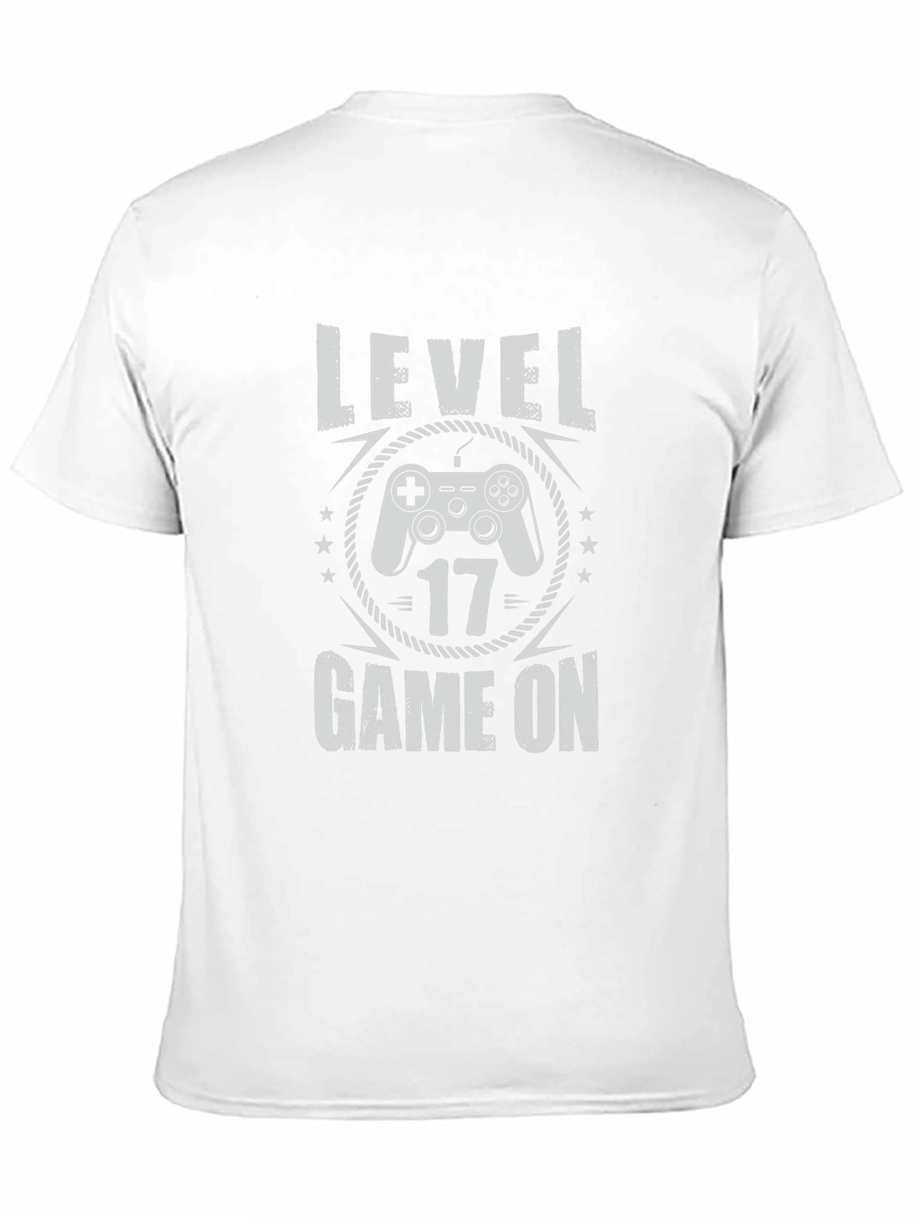 Level 17 Game On Black T-Shirt