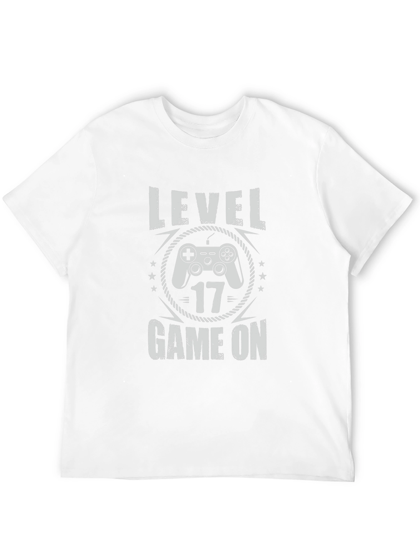 Level 17 Game On Black T-Shirt