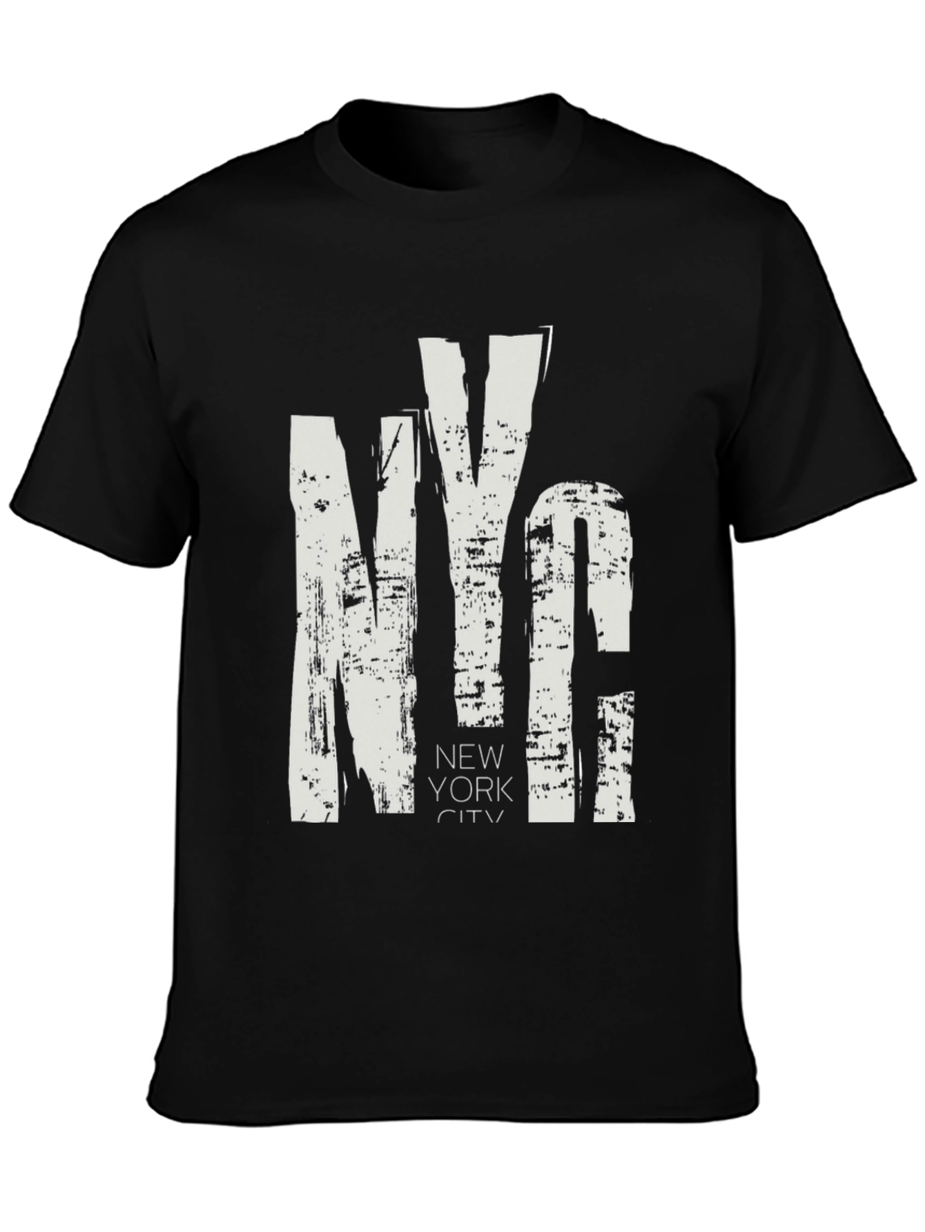 NYC Grunge Style Black T-Shirt