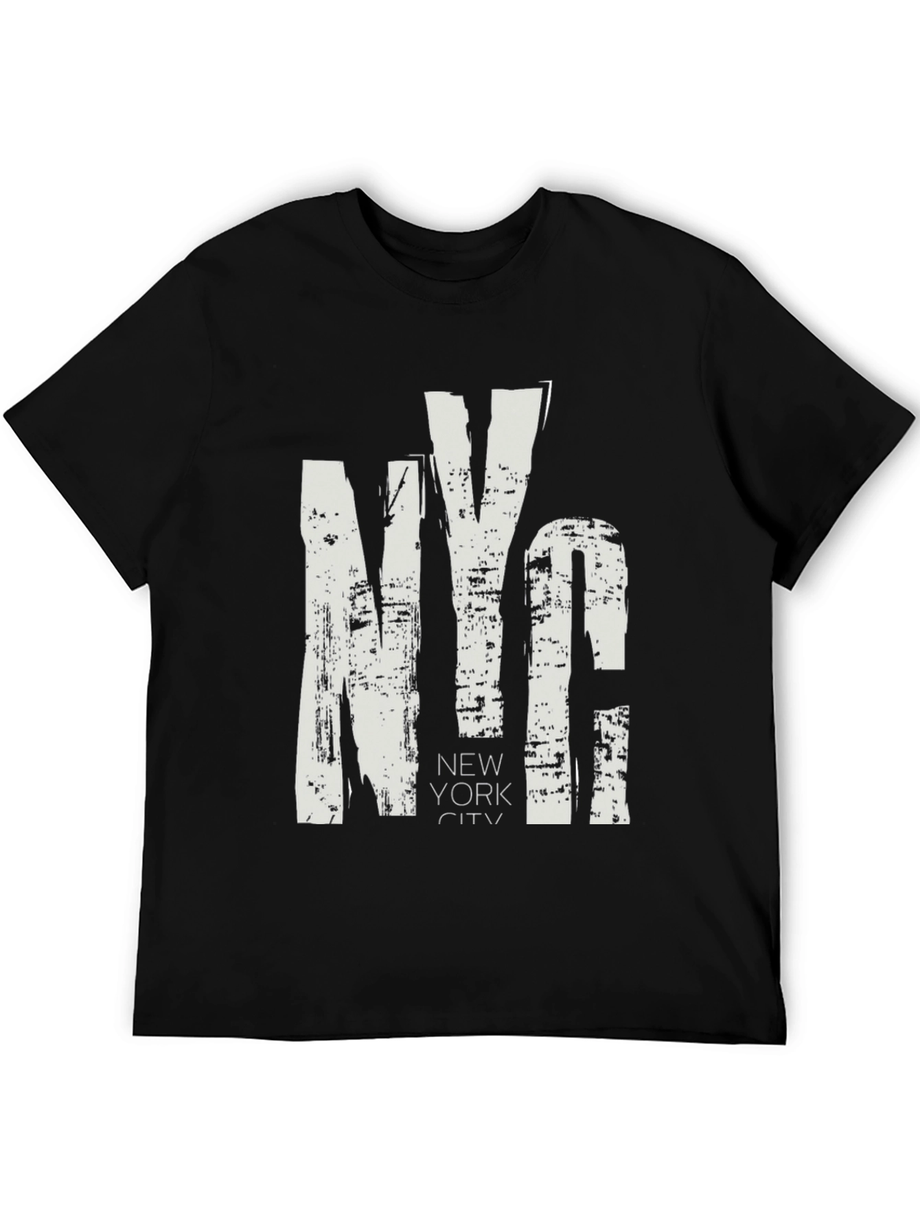 NYC Grunge Style Black T-Shirt