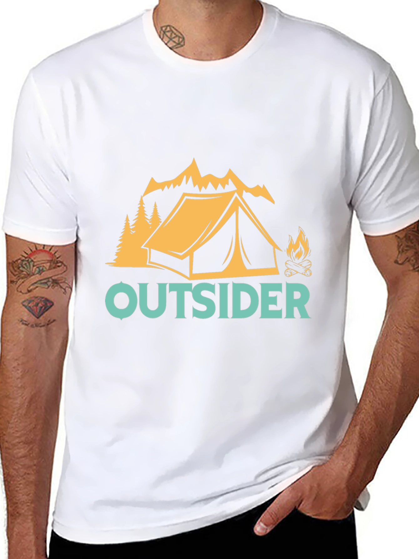 Outsider Camping Graphic T-Shirt